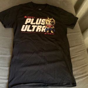 Black Graphic Tee - Plus Ultra Design
